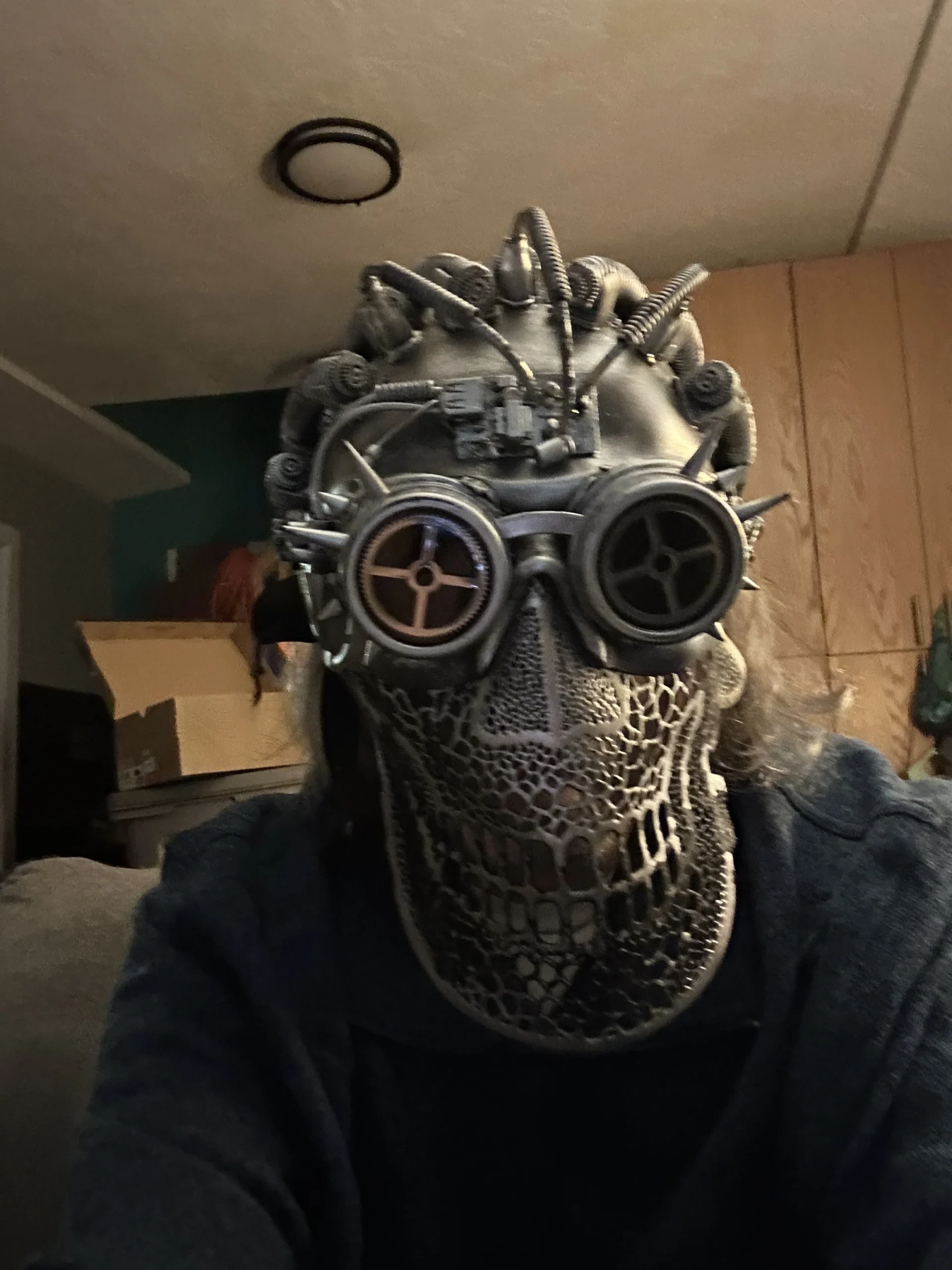 BAEAL wearing the steampunk mask